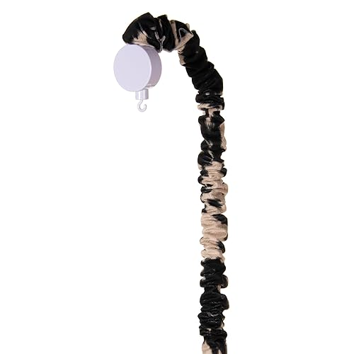 Miniatura 3 de Funda de brazo móvil de cuna de vaca negra para cuna de bebé, funda de campana de cama móvil, caja de música infantil, cubierta de soporte de