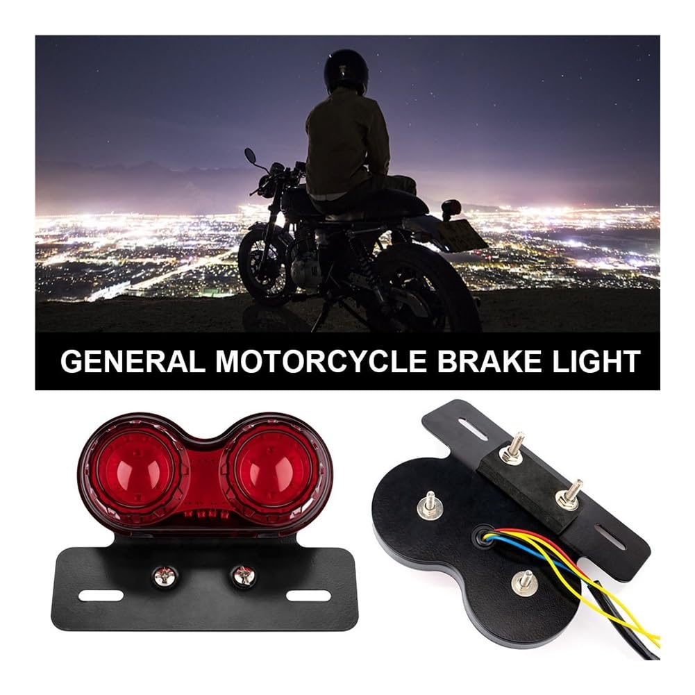 Fanale Posteriore Accessori Moto Universali Lampada Di Segnalazione Freno 12V Fanale Posteriore Luce Targa Indicatori Di Direzione