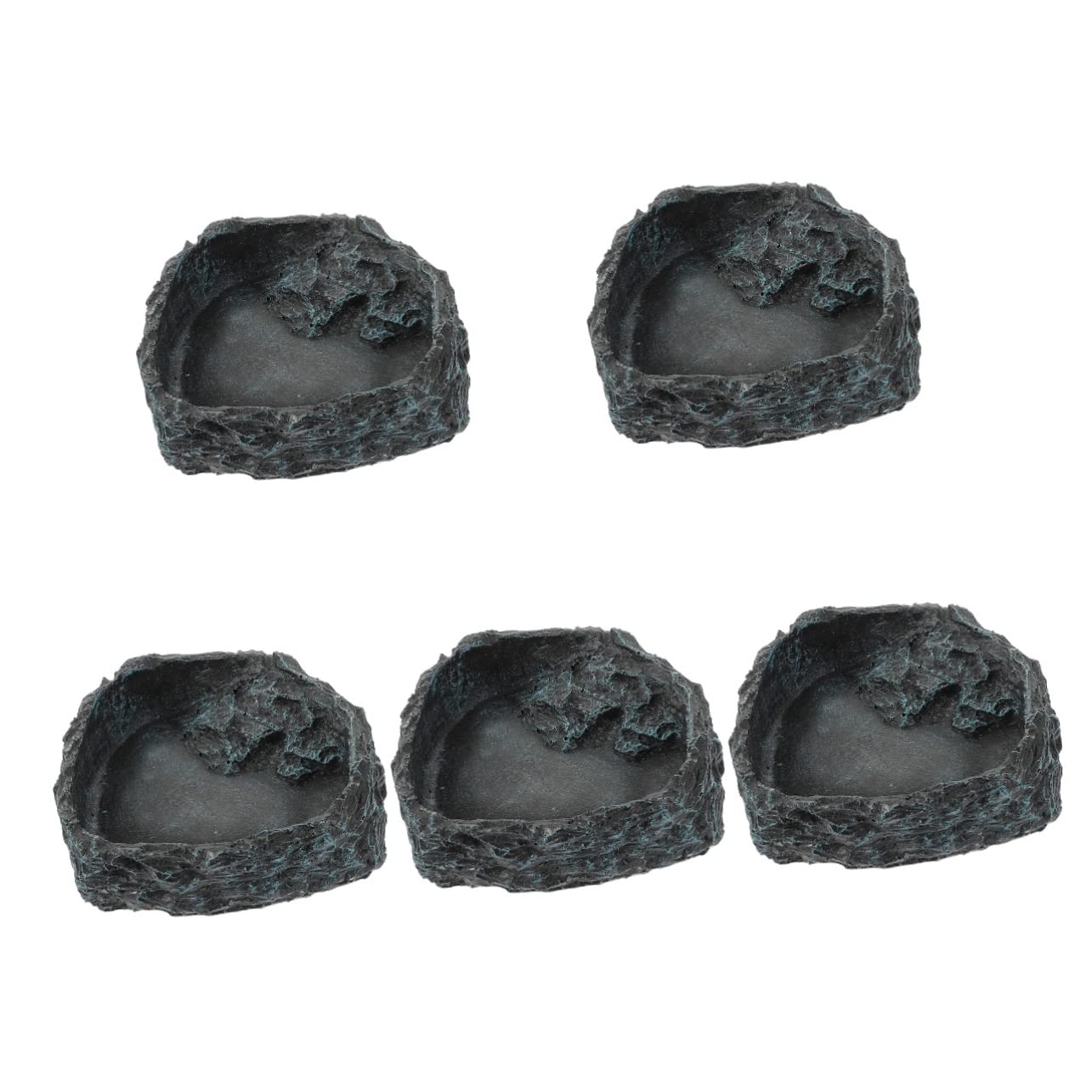 Cuenco de agua para reptiles Cuenco de alimentación for reptiles, Beard, 5 piezas, bandeja de agua for animales, cuenco de comida for lagartos, plato de comida for reptiles, plato de agua for serpient