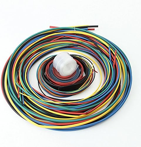 MJJEsports 11 Size 6Color 55M/Set Polyolefin 2:1 Halogen-Free Heat Shrink Tubing