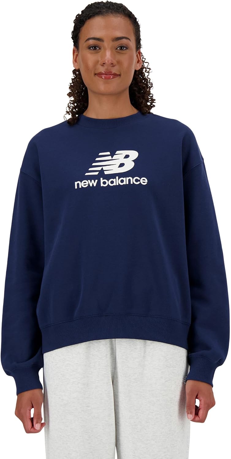 New Balance Women’s Sport Essentials French Terry Logo Crew Sweatshirt