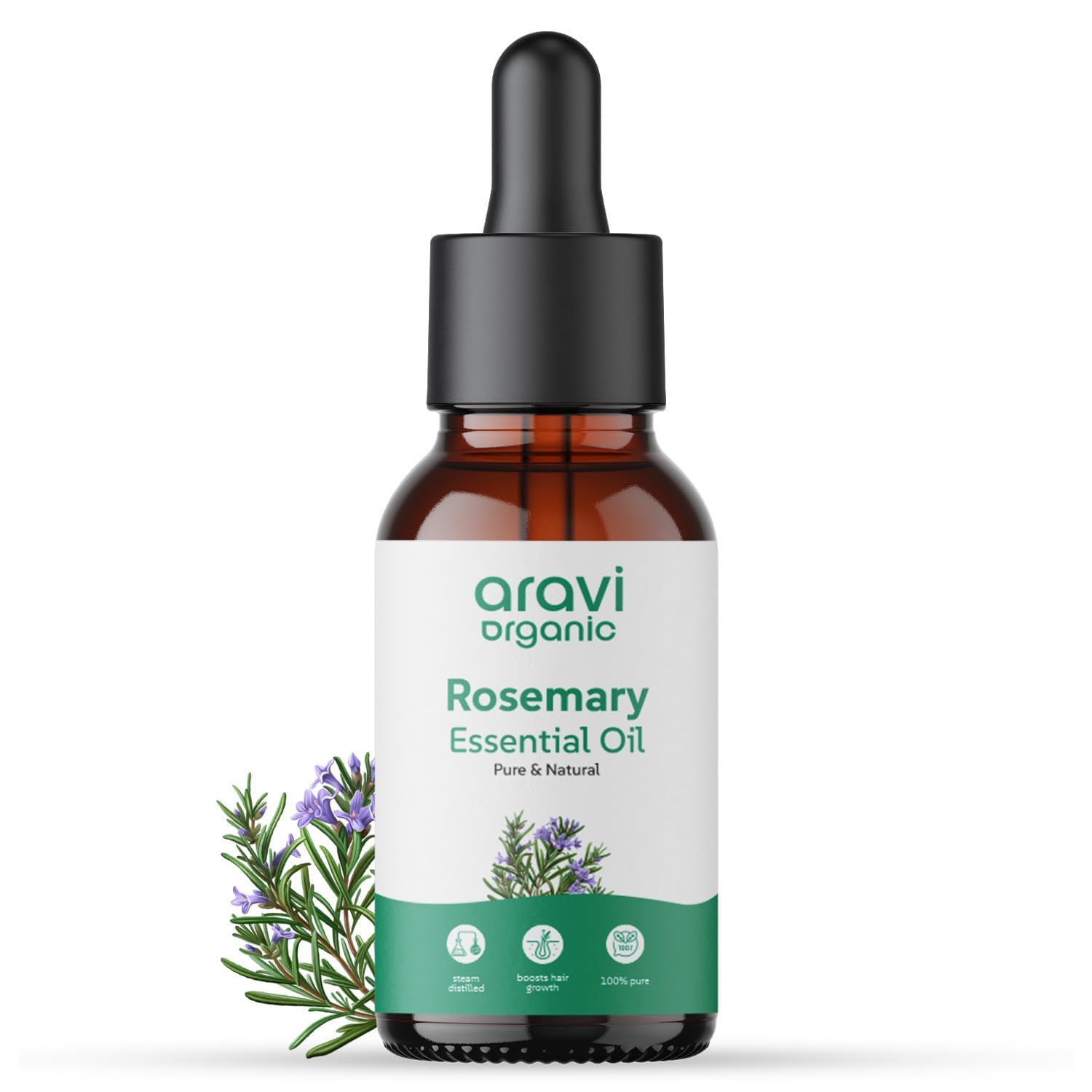 - Rosemary Essential Oil for Hair Growth, Quick Hair Growth for Women and Men - 100% Pure Rosemary Leaves Oil - 30 ml