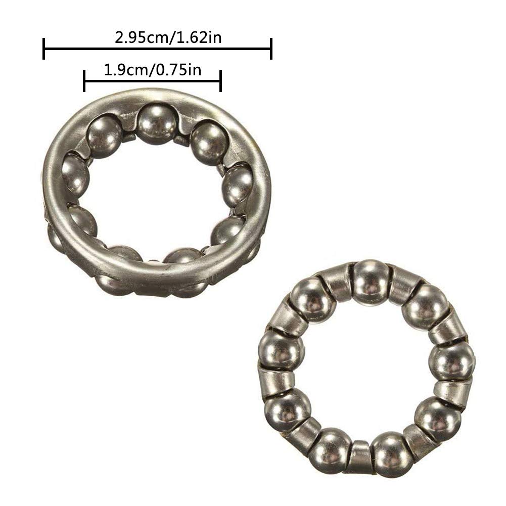 Syijupo Lot De 8 Cages à Billes Acier 6 Mm – Pour VTT, Cadre Fourche Avant, 9 Billes Par Cage