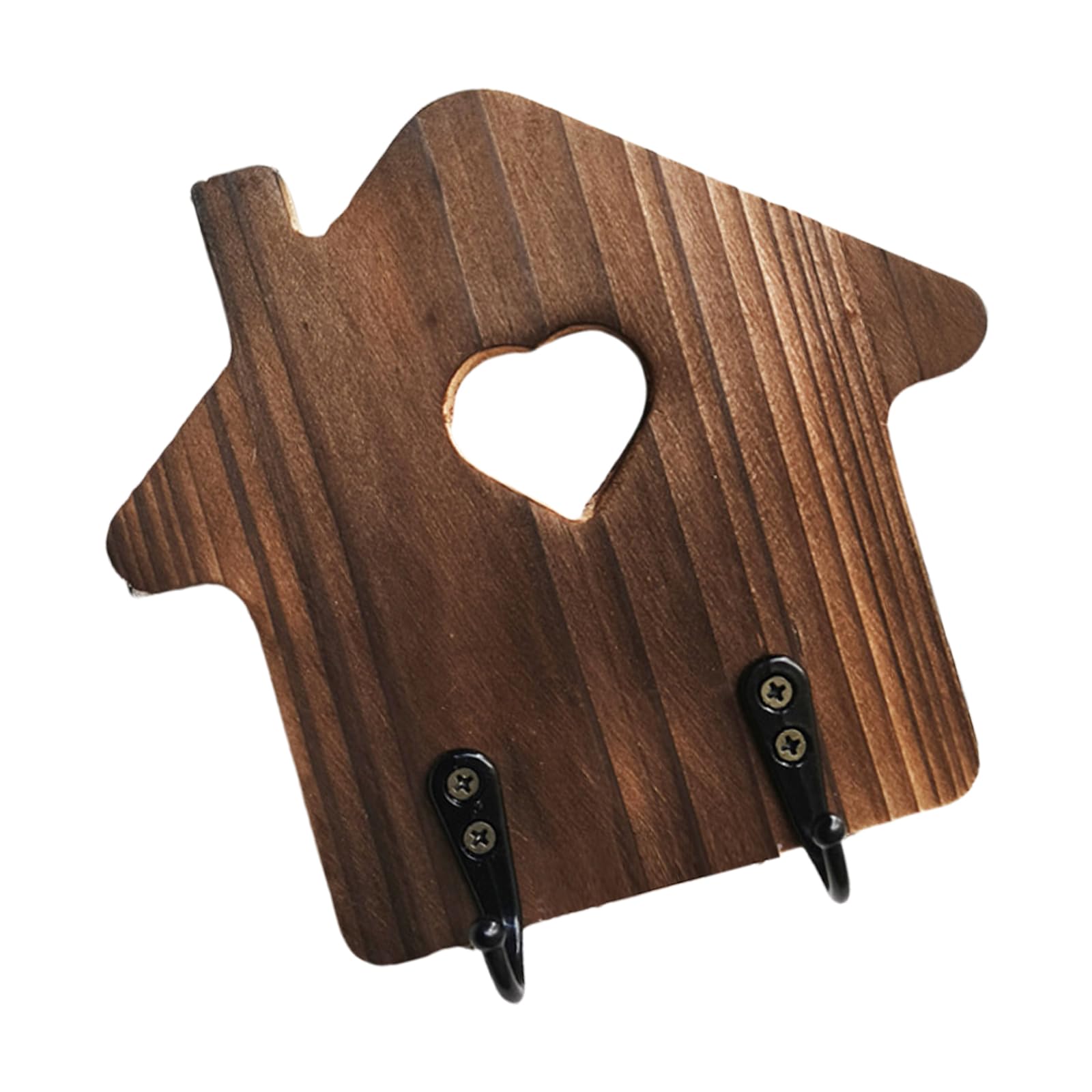 Kalttoy Wooden Hook for Entryway or Organization Wall-Mounted Rack House Shaped Coat Hanger Accessories Decorative Hooks