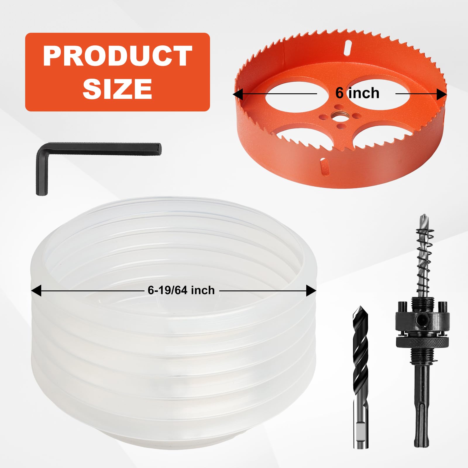 6 Inch Hole Saw Kit - Recessed Lighting & DIY -2