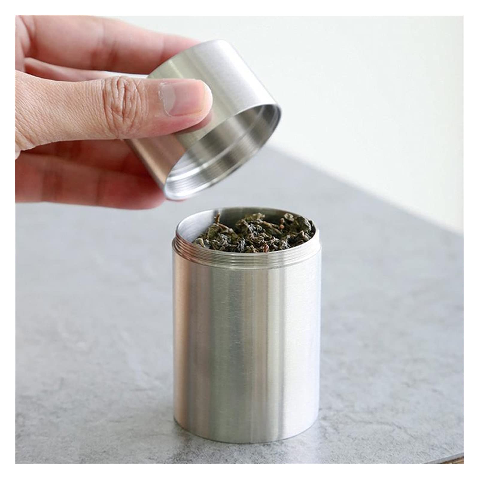 QINGGANGLING999 Kaffeedosen Tragbare Aufbewahrungshaare Kleine Tee Kaffeebohnen Container Reise Home Lagerung Kaffeedose Luftdicht