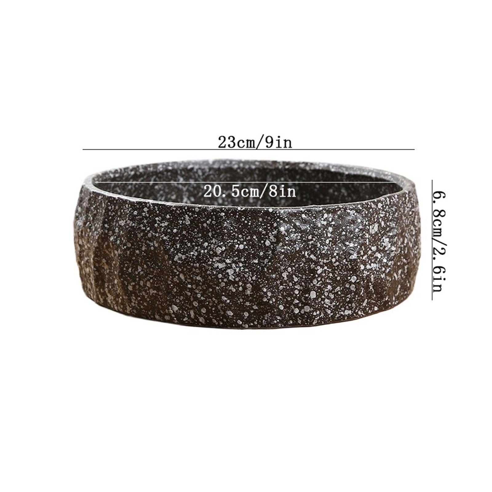 Sottovasi per Fiori Vassoio Cinese Rotondo for fioriera, piattino con Struttura in Pietra Imitazione Vaso