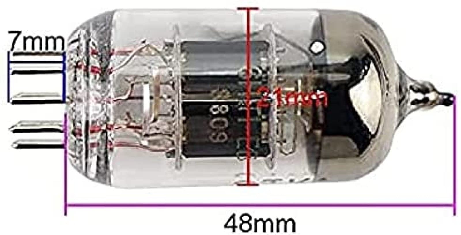 2Pc 6N1 Vacuüm Buizenversterker Klasse Militaire Klep Vervangen ECC85 6H1n 6AQ8 Klep Voor Hifi Audio Versterker Verbeteren Geluid