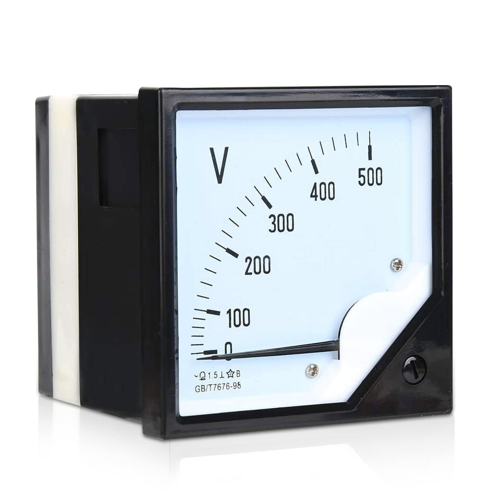 Analoges Voltmeter AC 0-500 V, quadratisches Spannungsmessgerät Volt-Spannungsanzeige für elektronische Steuergeräte