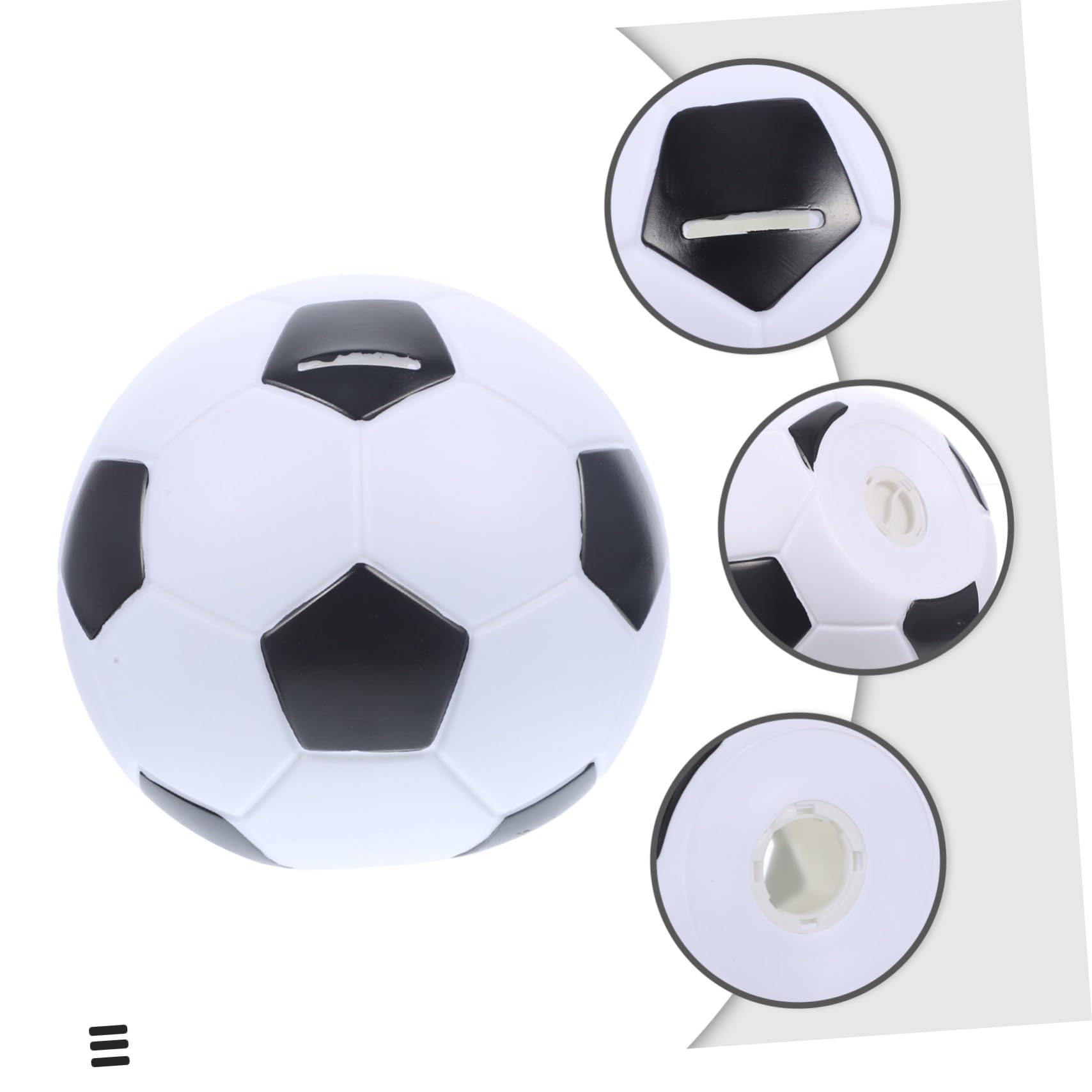 Salvadanaio Calcio in Resistente Forma Pallone Decorazione Cameretta Ragazzi Regalo Compleanno Divertente e