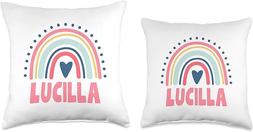 Miniatura 3 de Lucilla Name Custom Woman Myth Legend Pink Birthday Party Throw Pillow, 16x16, Multicolor