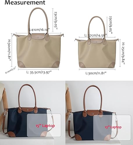 Miniatura 6 de YXBQueen Bolsa para laptop para mujer, impermeable, ligera, bolsa de mano para computadora, bolso grande de hombro con cremallera, 1315 pulgadas