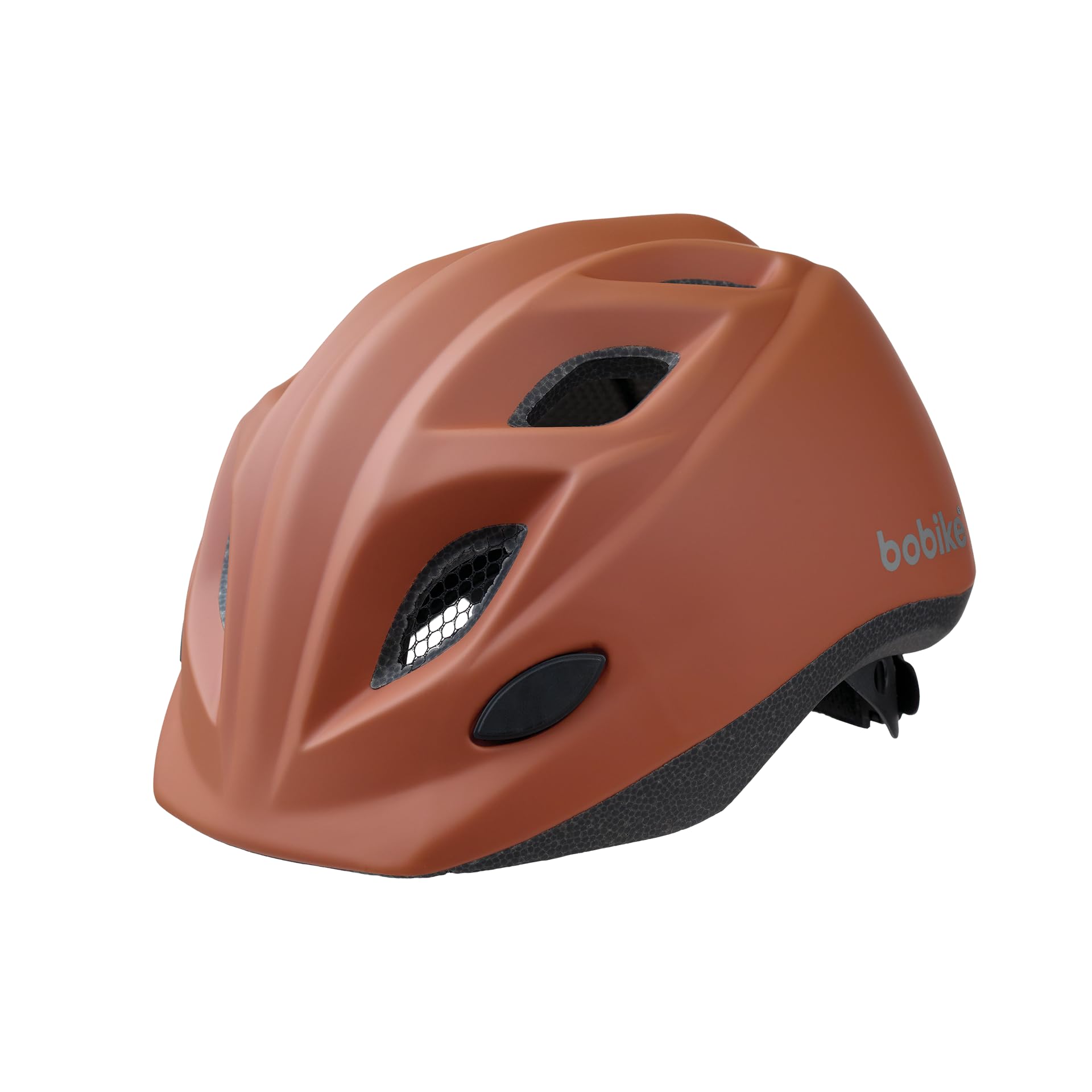 Bobike 8740900023 Kids Helmet S 52-56cm, Age 5 and up, Unisex Bike Kids Helmet With 10 Cooling Vents, Lightweight, Two Reflective Stickers, Chocolate Brown Matte