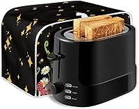 Vista 6 de Veniyate 2 Slice Toaster Cover Kitchen Mushroom Print Small Appliance Cover Bread Maker Dust and Fingerprint Protection, Lightweight and Durable
