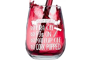 Nightly Checklist Stemless Wine Glass: The Perfect Novelty Gift for Wine-Loving Women