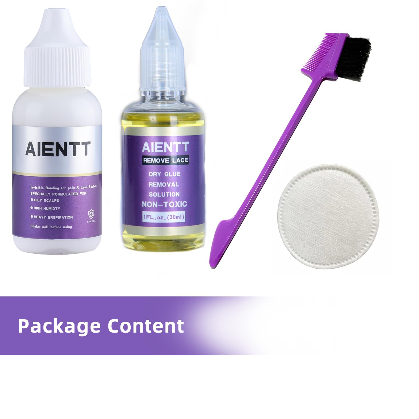Waterproof Strong Hold Wig Glue Kit | Lace Glue & Remover | Front Lace Wig Adhesive 1.3OZ