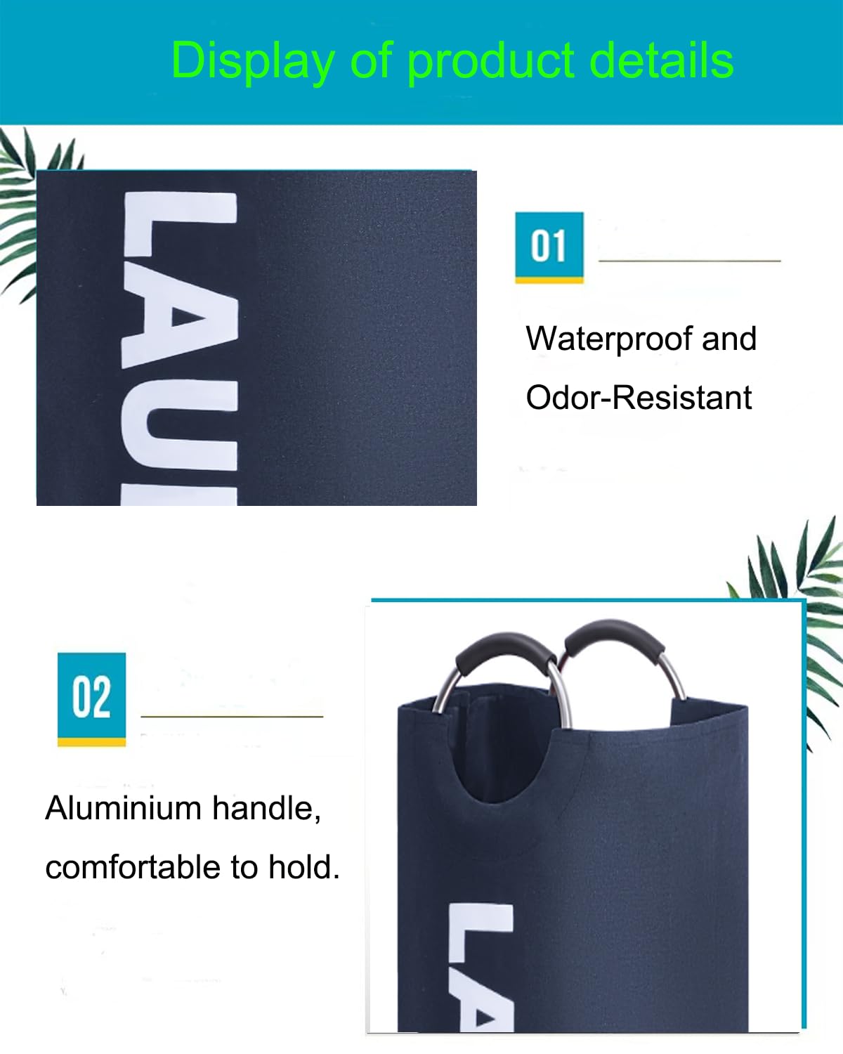 MOLICRAIN 90L Collapsible Laundry Basket - Image 4
