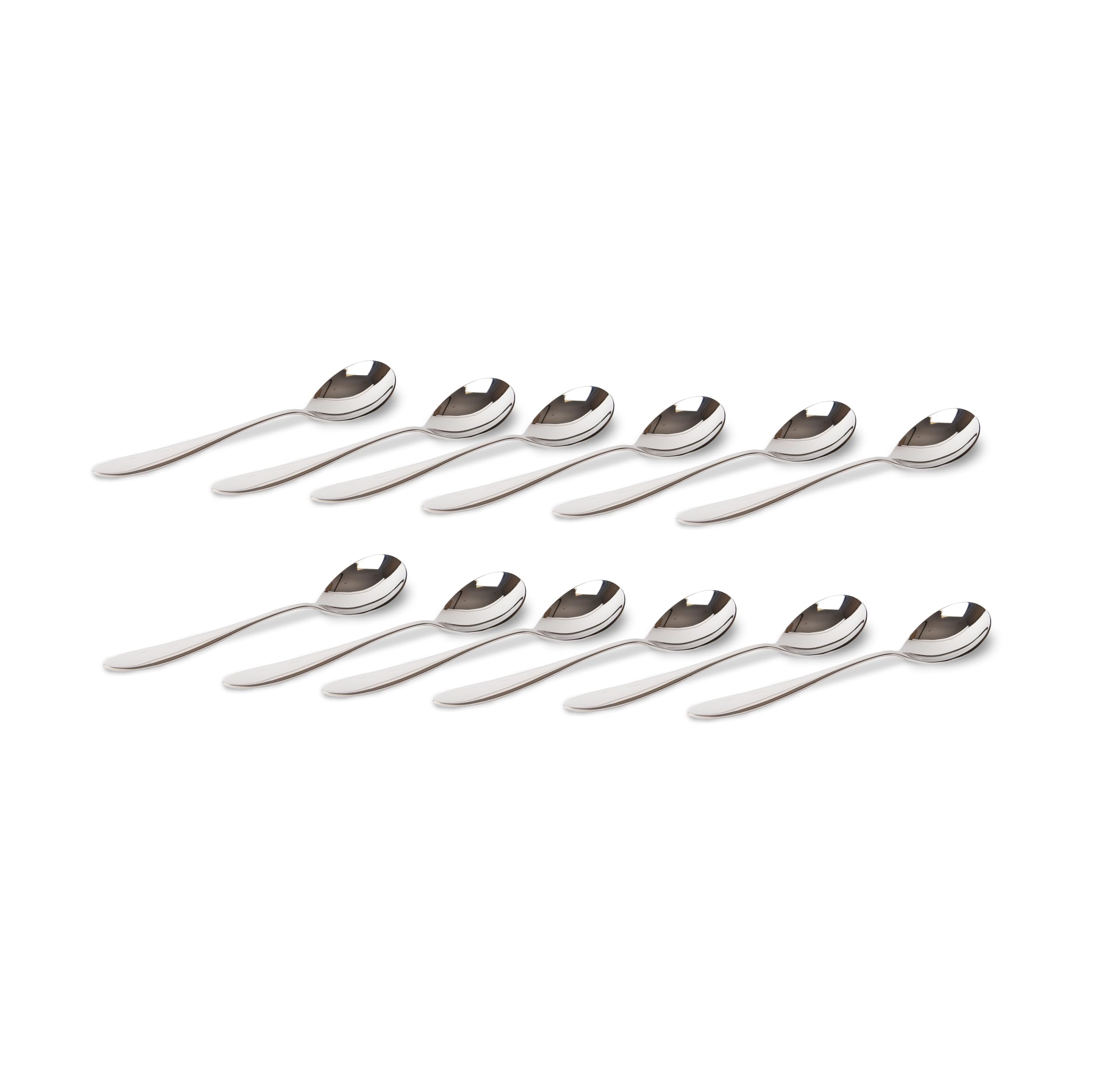 ARTTDINOX Arc Stainless Steel Soup Spoon Set of 12 | Premium Tableware | Dishwasher Safe | Modern Elegance | Serveware & Tableware
