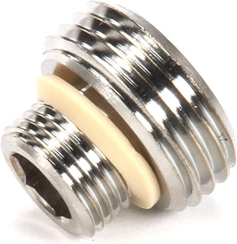 Miniatura 2 de T&S Brass Adaptador de salida de manguera de jardín B-GH, níquel cepillado