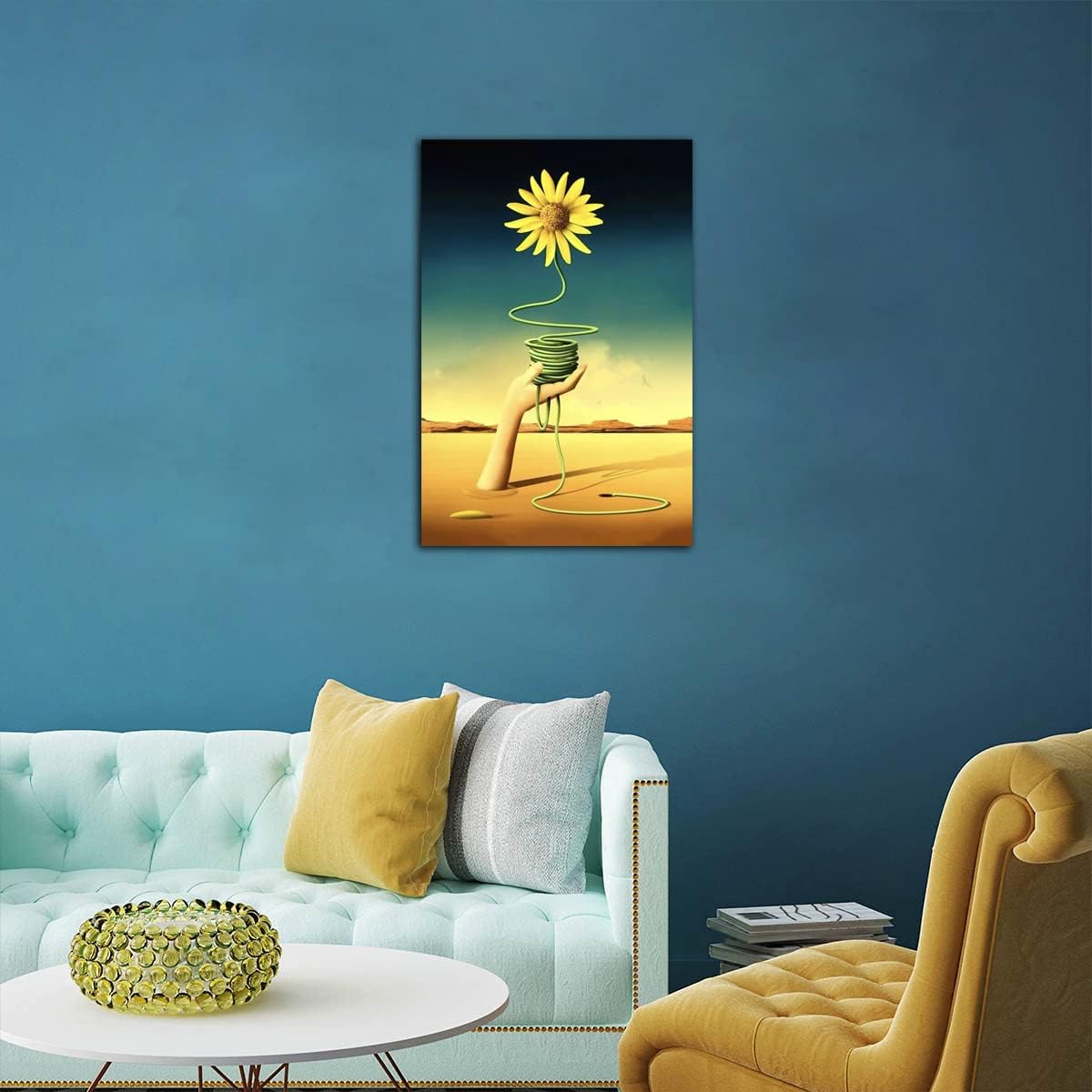 Surrealism Flower Poster Salvador Dali Wall Art Picture Print Canvas Painting Modern Home Bedroom Decoration Poster (16x24inch(40x60cm),No Framed)