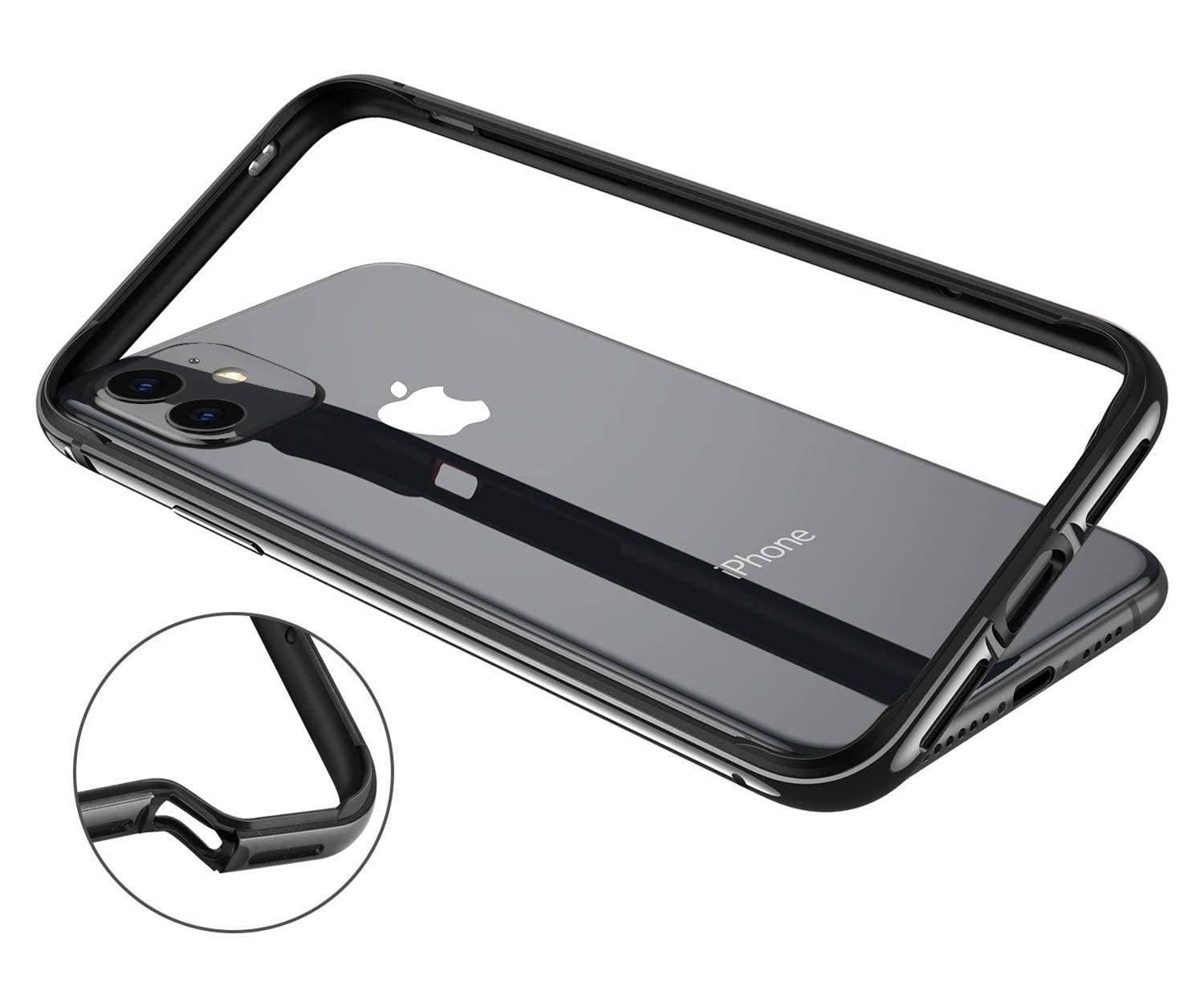 iPhone12mini用ケース(バンパー) ほぼ新品！ PLATA（プラタ） iPhone12mini カバー ケース 背面クリアー×カラー