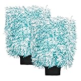 JNXIJ 2 PCS Car Wash Mitts, 8×10 Inches Lint-Free & Scratch-Free Microfiber Cleaning Gloves, Ultra Absorbent Washing Glove Detailing Wash Mitt for Sedan Truck SUV, Car Accessories (Green)