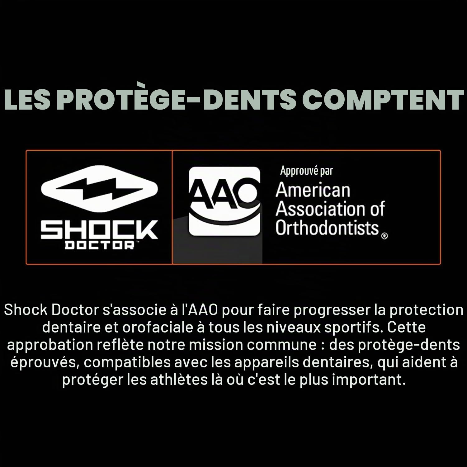 Shock Doctor Protège Dents pour Appareils Braces Enfants Rugby MMA Boxe Lacrosse Basketball Sports de Contact
