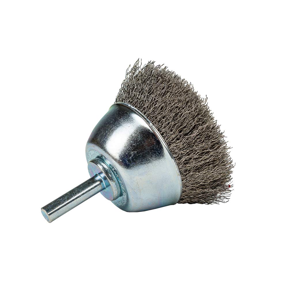Forney 60006 Cup Brush, fine Crimped Wire con attacco 1/10,2 cm, 2 – 1/5,1 cm