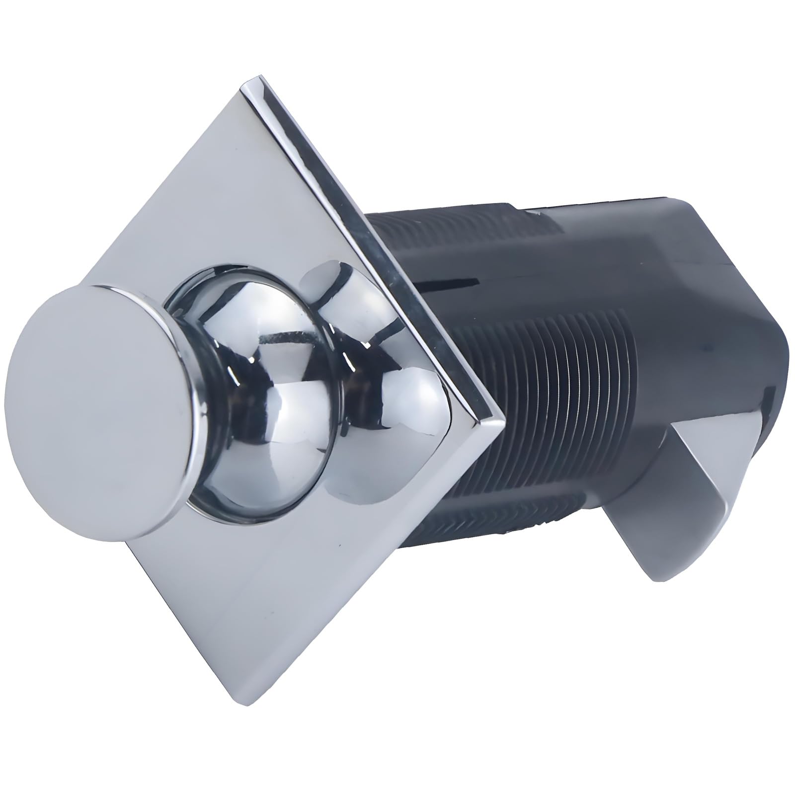 Msioytog Chrome Keyless Embedded Push Button Latches Knob For Cupboard Marine Furniture Hardware Cabinet Push Button