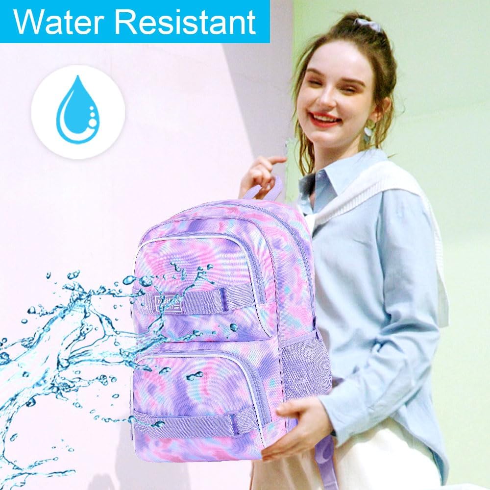 3Pcs Backpack for Girls Boys, 17 Inch School Bookbag with Lunch Box, Durable Laptop Backpacks Set for Teens College - Image 6