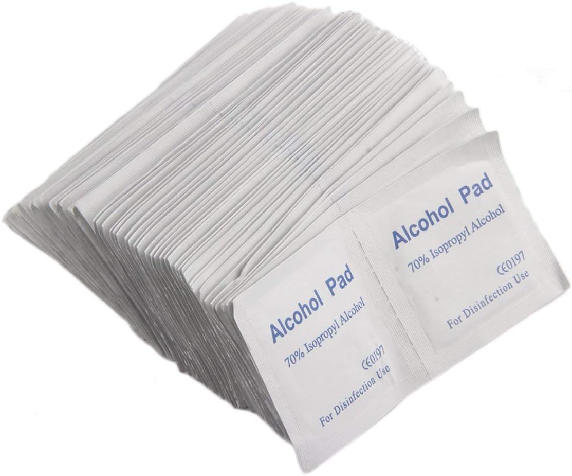 Poppyae Medical Antibacterial Cleaning Non-Woven Fabric Swab Sachet Wipe Pad -100 Pieces Per Box