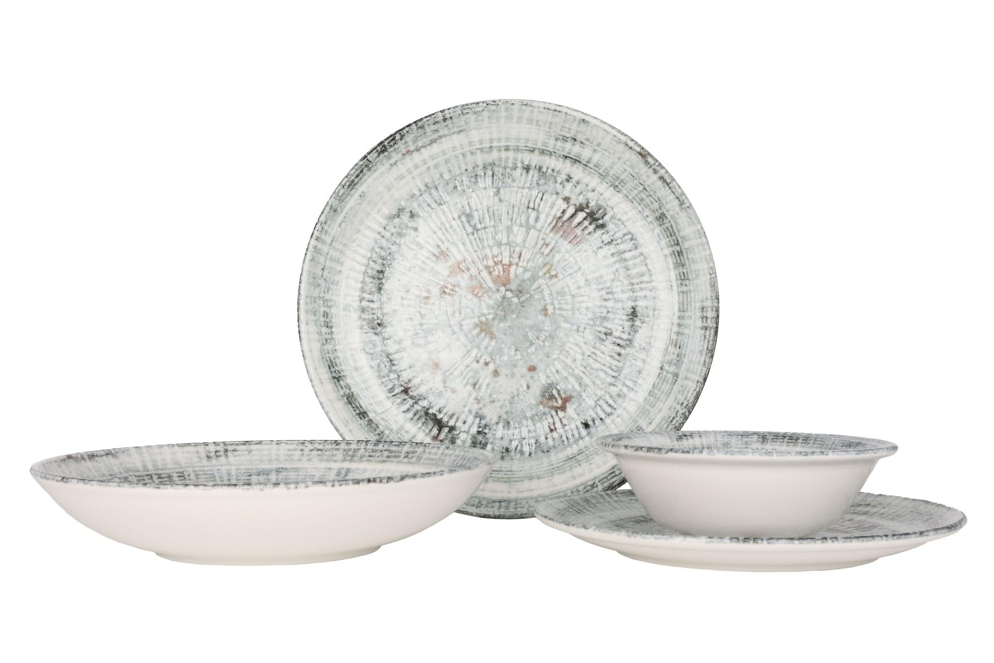 Bonna Zestaw obiadowy (duży) - Odette - 24 sztuki - 6 Osób - Porcelana