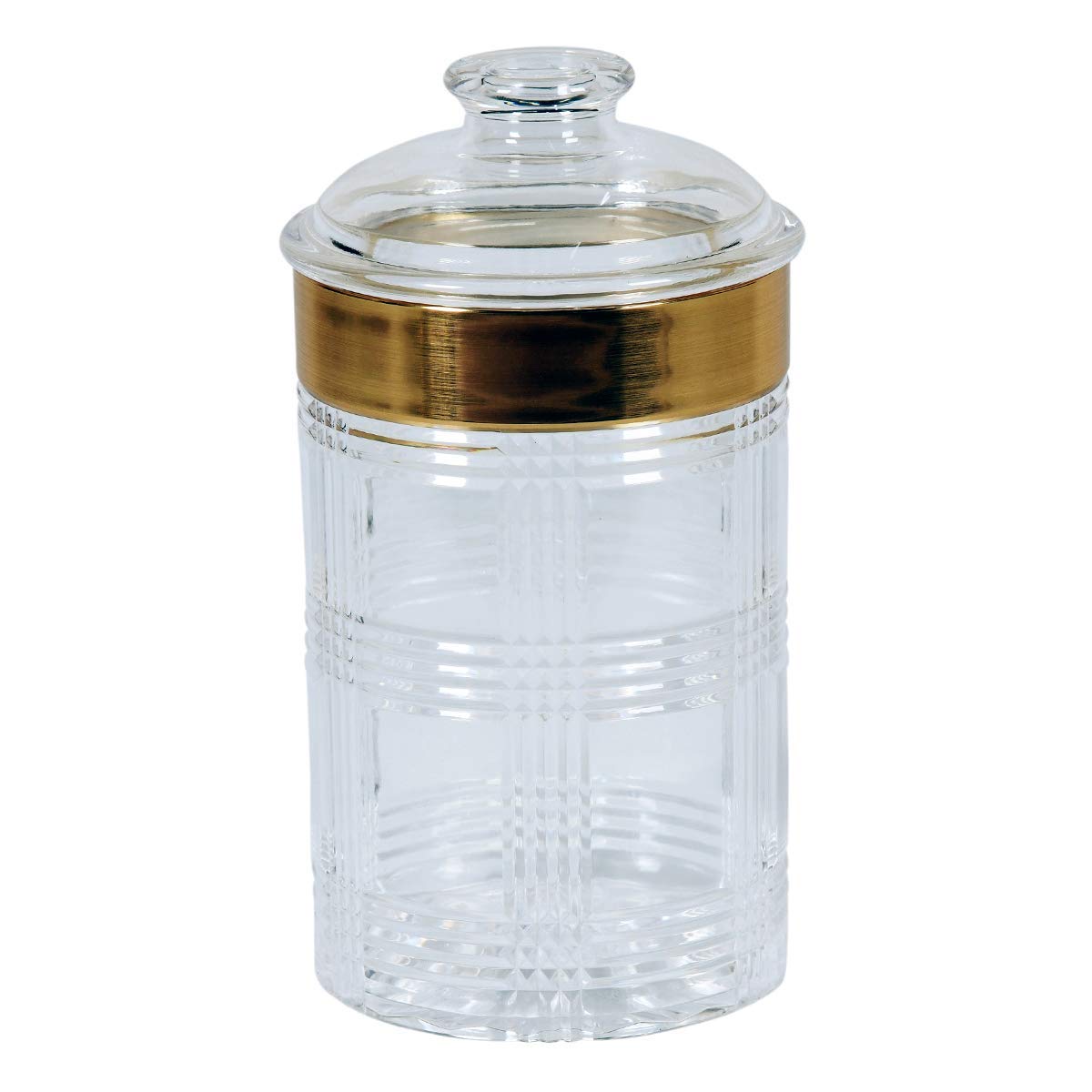 FEELING MALL Acrylic Decorative Container Box With Lid - 2 Pieces, White 1