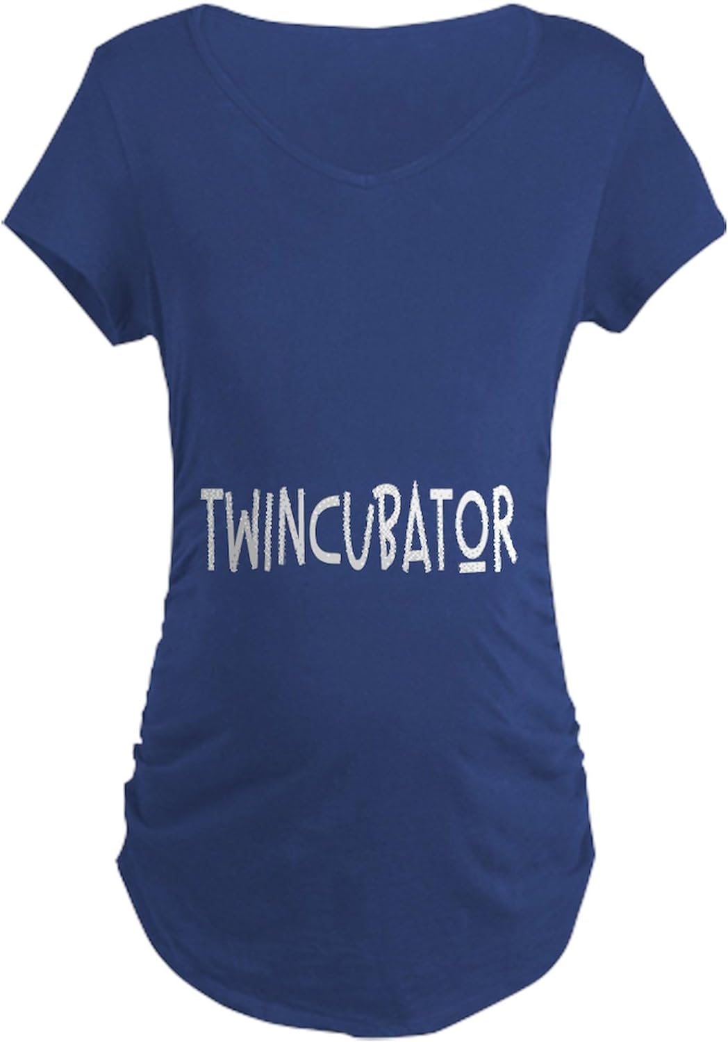 CafePress Twincubator Maternity Dark T Shirt Women's Maternity Ruched Side T-Shirt