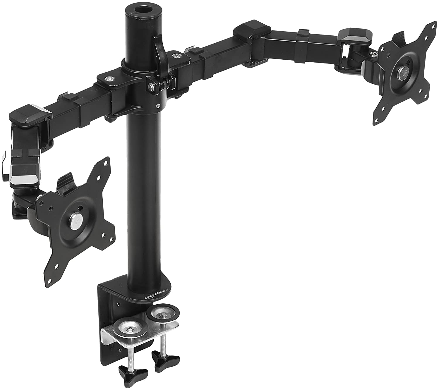 Jin Office Dual Monitor Stand| Dual Monitor Arm for 13-32 inch Monitors | Dual Monitor Desk Mount |9 KG Weight Cap per Arm | Clamp and Drill Installation| Height Adjustment, Tilt and Rotation (B07YX5TQYR) Amazon Price History, Amazon Price Tracker