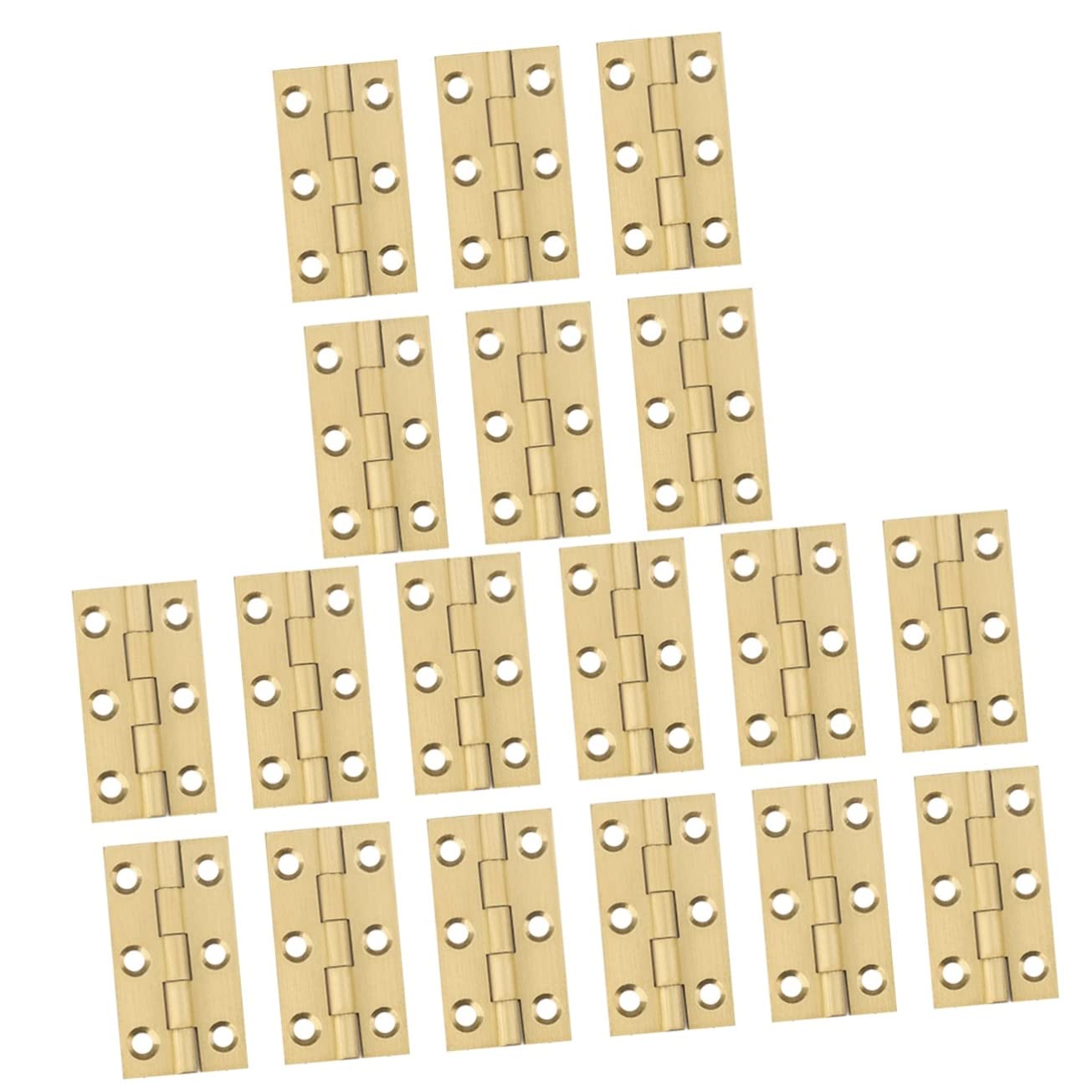 Abaodam 18pezzi Cerniere Rame Antirumore Per Mobili e Porte Cerniere Resistenti Rame Per Armadi e Scatole Gioielli Design Vintage