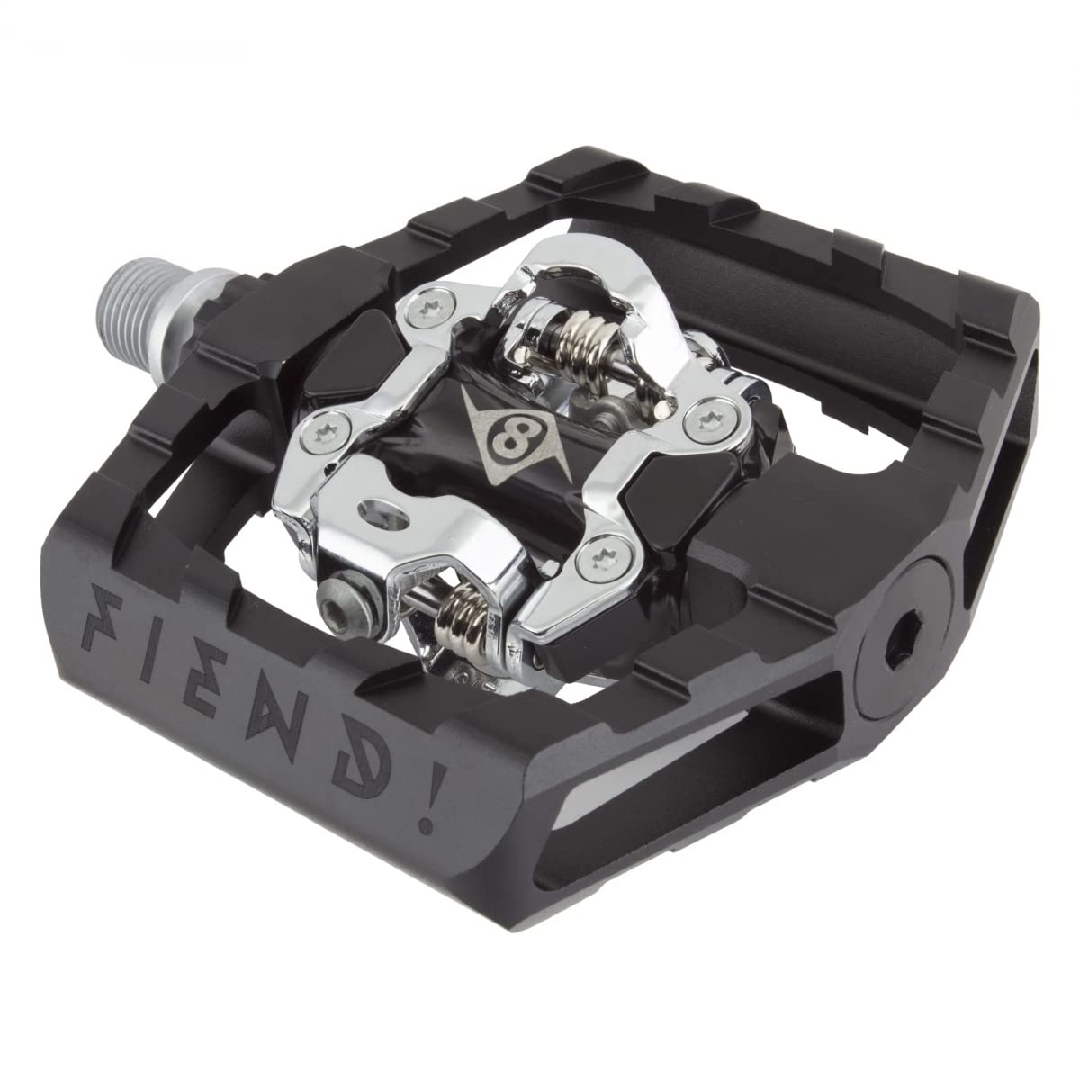 Origin8 Pedals Fiend MTB Am Dbl Clpls 9/16 Bk/Sl - SC-MD129