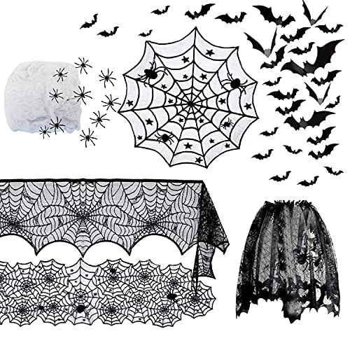 Efthymosxd halloween decorations pack spiderweb fireplace mantel …