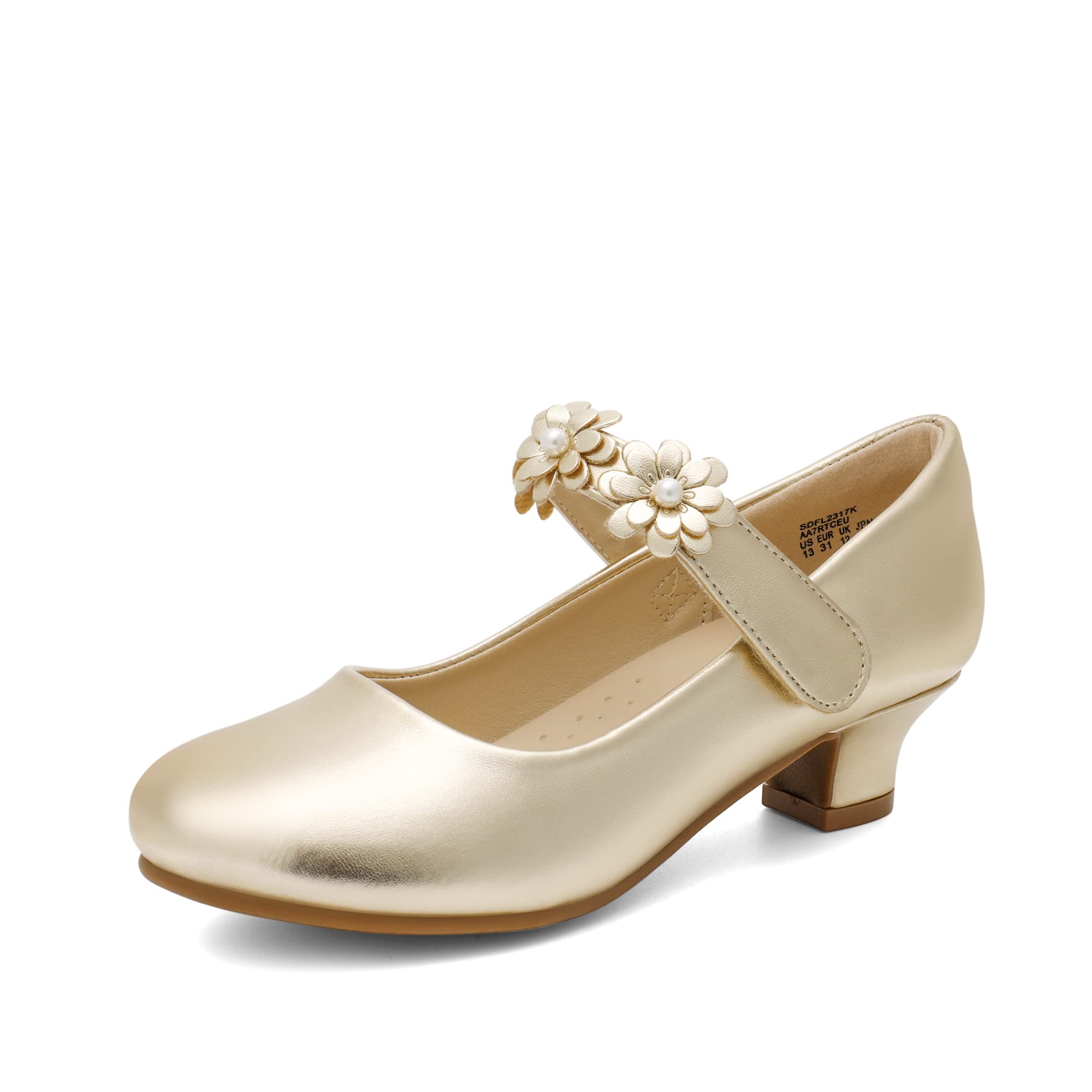 DREAM PAIRS Mädchen Mary Jane Strap Flache Schuhe Ballerinas Prinzessin Schuhe Flache Schulschuhe