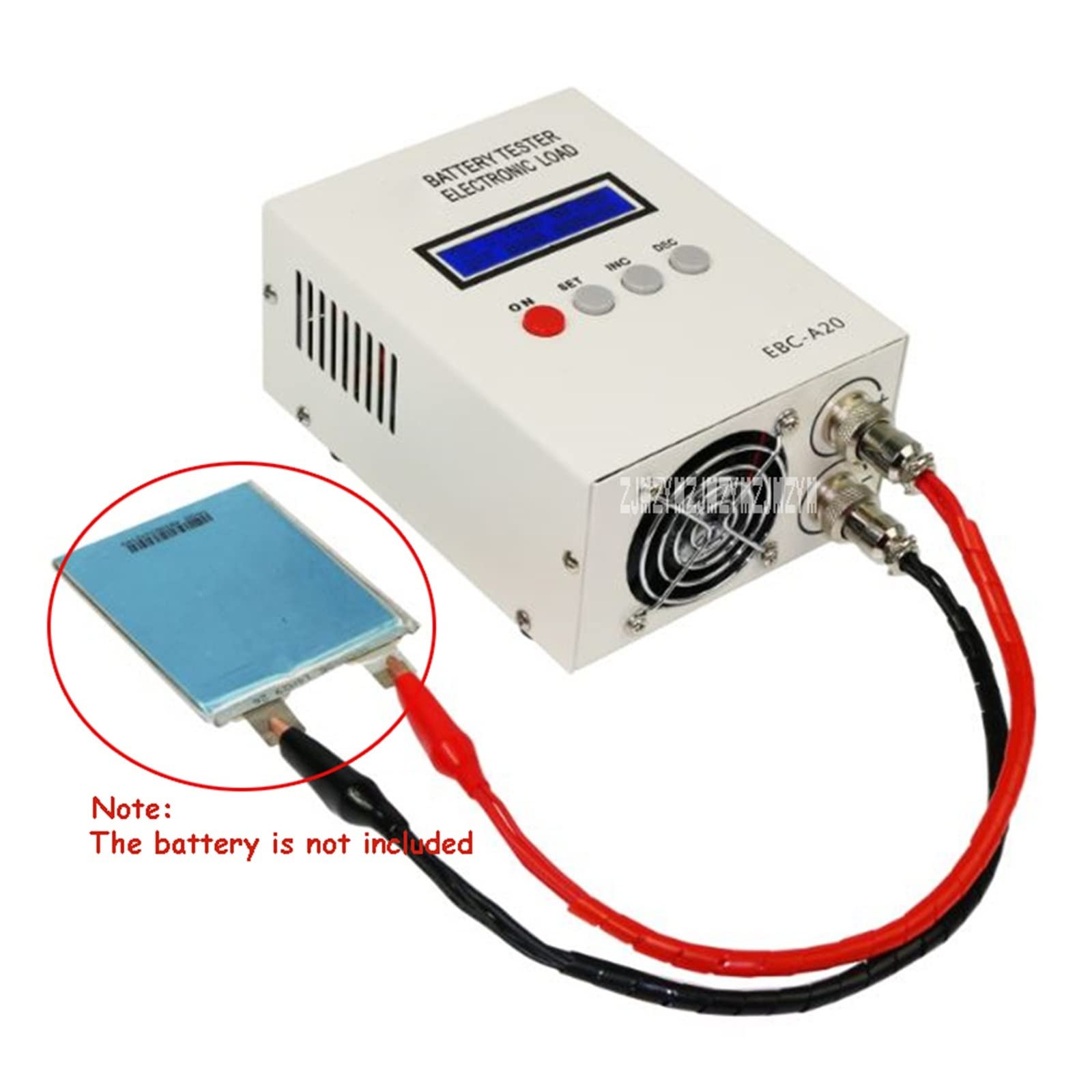 Batterietester, EBC-A20 Batterietester 30 V 20 A 85 W Lithium-Blei-Säure-Batterien Kapazitätstest 5 A Ladung 20 A Entladung Unterstützung PC-Softwaresteuerung