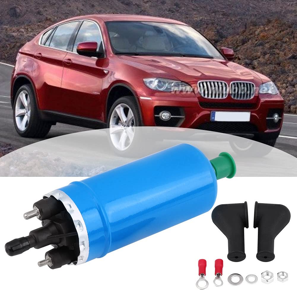pompa benzina 12v + Pompa Benzina, Pompa del Carburante Elettrica Ad Alta Pressione 12 V in Linea Pompa di Trasferimento del Carburante con Kit di Installazione per E23 E24 E12