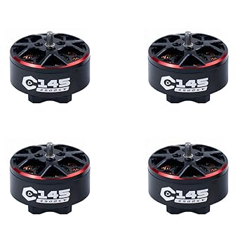 Axisflying 4pcs 1404.5 4500KV Brushless Motor 4S FPV Motor for 2.5inch Cinewhoop Flight Controller 4S FPV Whoop Drone Quadcopter