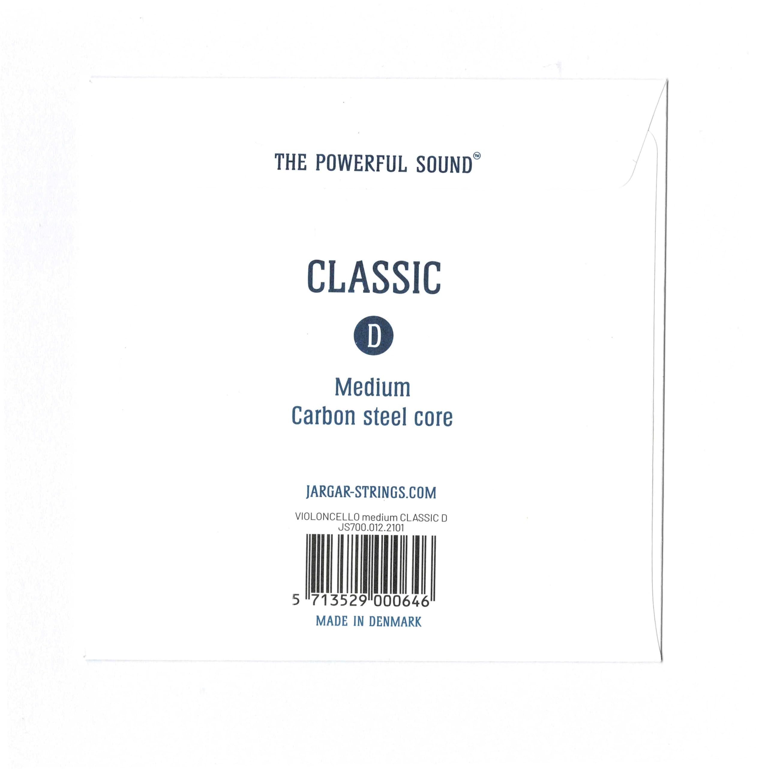 JARGAR Cuerda para Violonchelo Re "Classic" acero-cromo Medium