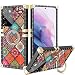 Produktbild Vunake Hülle für Galaxy S21 Ultra 5G Case Cover mit 360 Grad Ring Stand Handyhülle Kompatibel Magnetische Autohalterung Schutzhülle Fingergriff Outdoor Tasche für Samsung Galaxy S21 Ultra 6.8