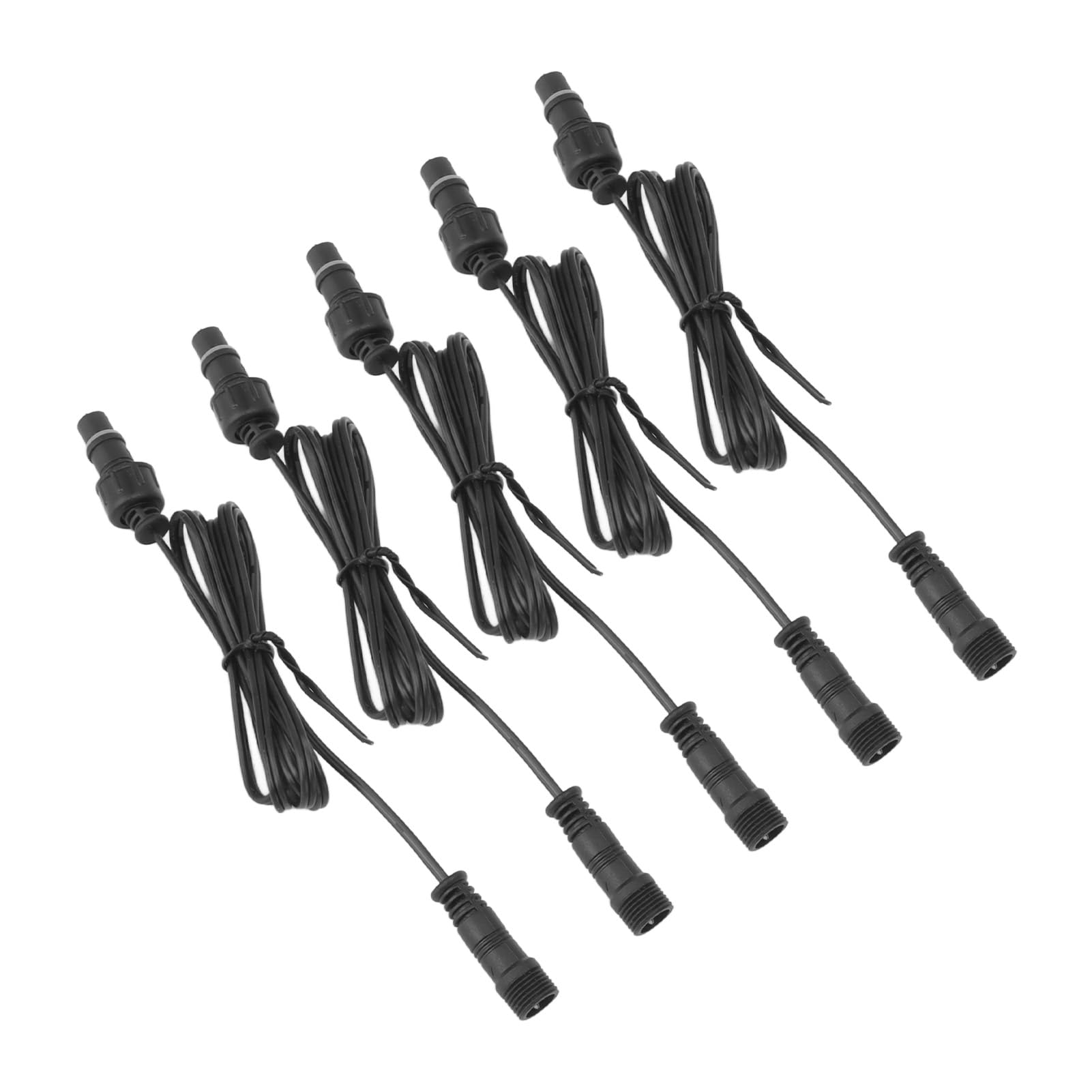 5Pcs LED Deck Light Extension Cord IP67 2 Pin Male Female Connector for Patio Garden Road Lighting Extending Wiring Distance - Image 3