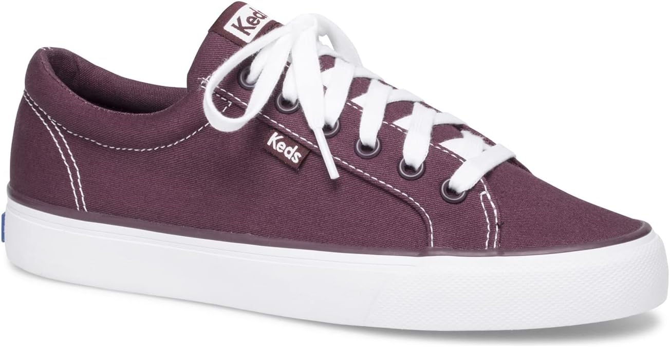 Keds Women's Jump Kick Twill Sneaker 6 Burgundy