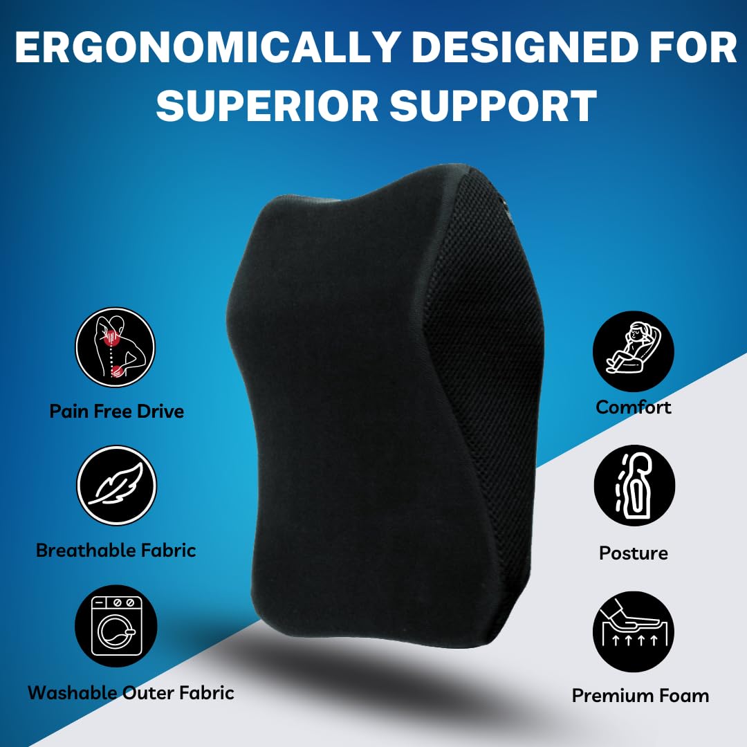 Adonaa Car Neck Rest Pillows | 100% Memory Foam Car Neck Pillow for Cervical Support - Ergonomic