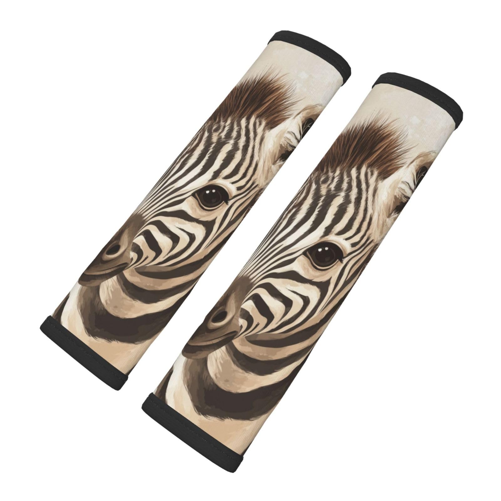 Cute Zebra Animal Car Seat Belt Cover 2 Pack Seatbelt Strap Shoulder Pad Protector Universal Comfort for Car