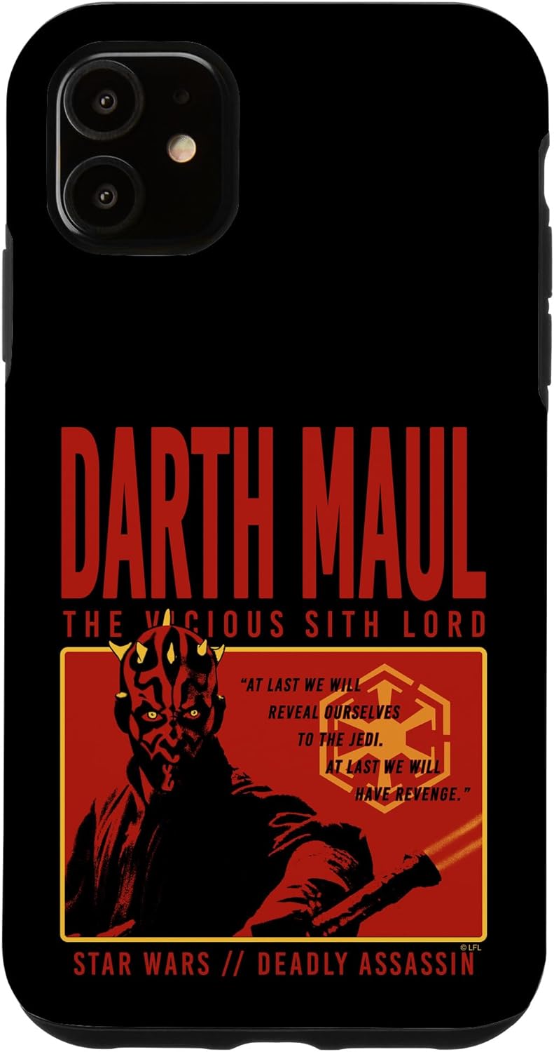 Star Wars Darth Maul The Vicious Sith Lord Case for iPhone XR