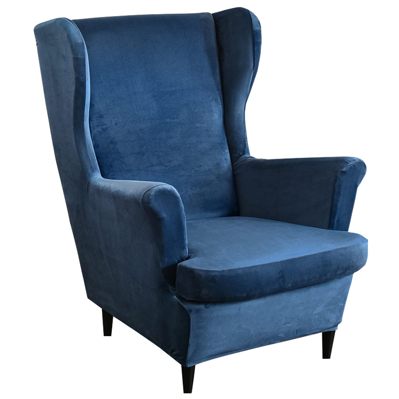 JUNLEBUYI Wingback stoelhoezen 2-delige set, stretch jacquard JUNLEBUYI Wingback stoelhoezen 2-delige set, stretch jacquard